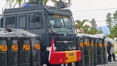 Persiapan Pengamanan Pemilu, Polisi di Bener Meriah Gelar Latihan Pengamanan Kota