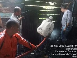 Satu Rumah Warga Aceh Tengah Terbakar