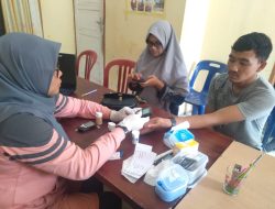 Posbindu Paya Tumpi Baru Lakukan Tes Kesehatan Calon Anggota KPPS