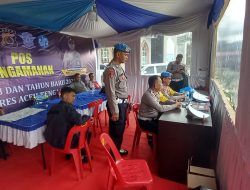 Pastikan Optimal Dalam Tugas, Kasi Propam Cek Pos Pengamanan Nataru