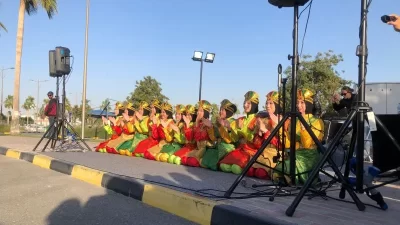 Pertunjukan Tari Saman Warnai Laga Indonesia vs Vietnam di Doha