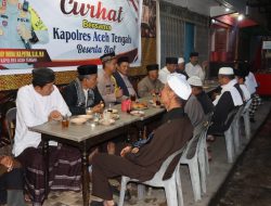Safari Subuh Dan Curhat Dengan Masyarakat, Kapolres Ucap Terima Kasih Pemilu dii Aceh Tengah Berjalan Aman