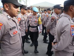 Kabag Ops Pimpin Apel Kesiapan Personel Pengamanan Unjuk Rasa Di DPRK Aceh Tengah