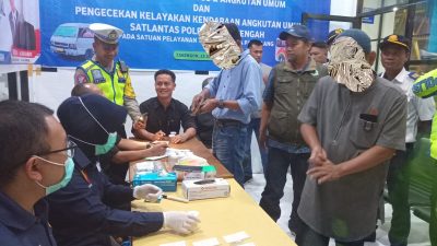 41 Sopir AKAP Tes Urine di Terminal Paya Ilang Takengon