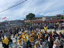 Ribuan Massa Padati Lokasi Titik Kumpul dan Deklarasi Pasangan HAMAS