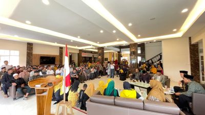 450 Tim pemenangan Nomor Urut 5, Hamas, dari 18 desa di kecamatan Lut Tawar Dikukuhkan