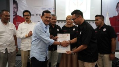 DPP Koalisi Aceh  Maju Indonesia Emas Muallem Dek Fadh Dikukuhkan