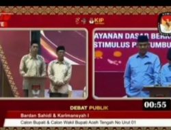 Viral Potongan Video Saling Sahut Antara Bardan Sahidi dan Anda Suhada dalam Debat Pilkada Aceh Tengah