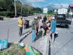 Kerap Terjadi Kecelakaan, Masyarakat Inisiatif Tutup Belokan di Jalan Dua Jalur Paya Tumpi