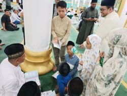 Shalat Tarawih Di Masjid Ruhama, Kapolres Aceh Tengah Sampaikan Himbauan Kamtibmas