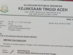 14 Saksi akan Diperiksa Kejati Aceh Terkait Pemberitaan Dugaan Kegiatan Titipan Kejari Aceh Tengah dalam Pelatihan Life Skill