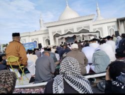 Wakil Bupati Bener Meriah Laksanakan Sholat Idul Fitri 1446 H di Masjid Babussalam