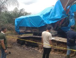 Satu Unit Ekskavator Milik Perusahaan Kelapa Sawit Terbakar di Aceh Utara, Penyebab Belum Diketahui